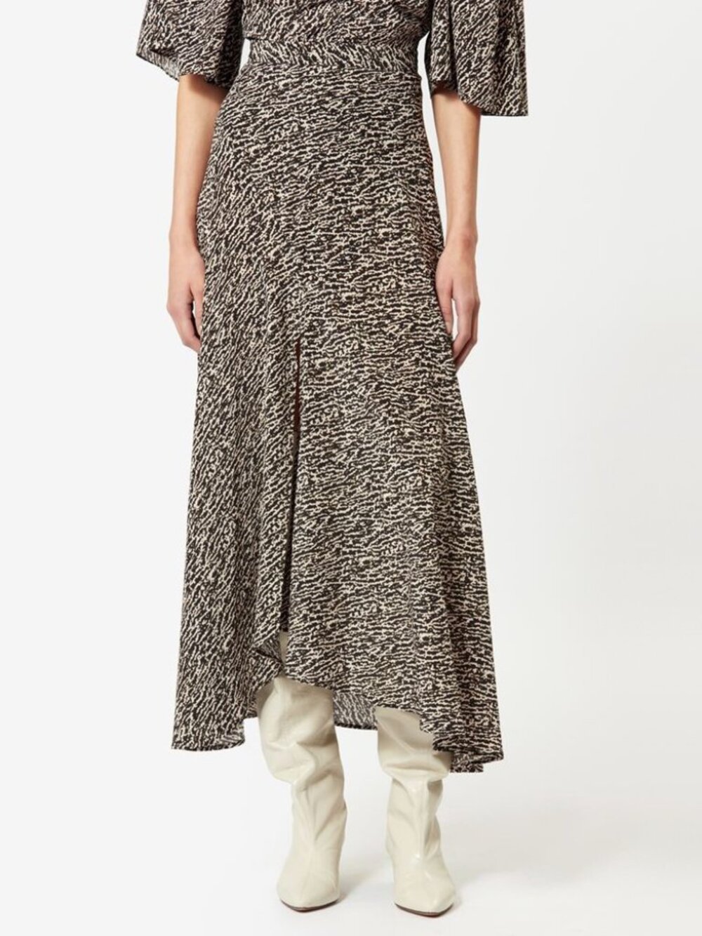 Isabel Marant "Sakura" Printed Silk Skirt, size 34 (fits size 0)